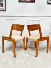 Charger l'image dans la galerie, Lot de 6 chaises tissu beige
