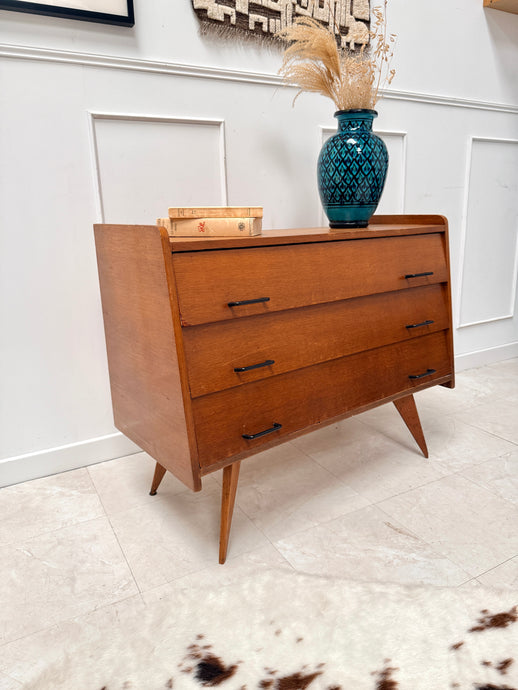 Commode vintage pieds compas