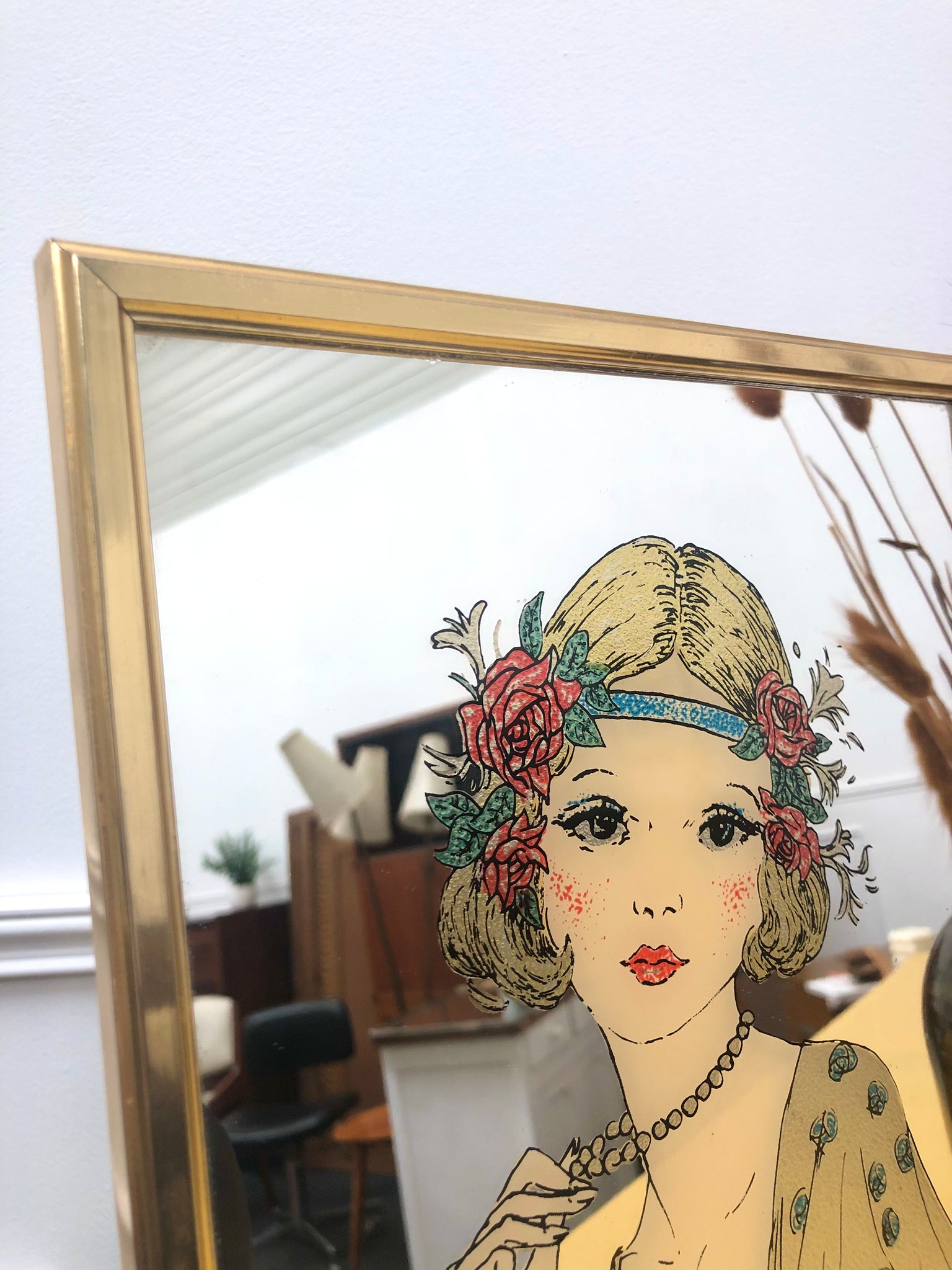 CADRE PHOTO MIROIR Doré à Poser Années 60/70 Vintage EUR 70,00 CADRE PHOTO MIROIR Doré à Poser Années 60/70 Vintage EUR 70,00