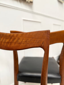 Chaises danoise scandinave en teck vintage