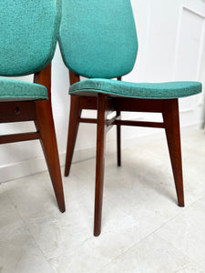 Lot de 5 chaises vertes