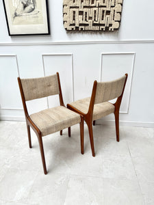 Paire de chaises danoises vintage