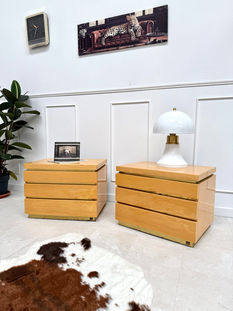 Paire de tables de chevet Mahey