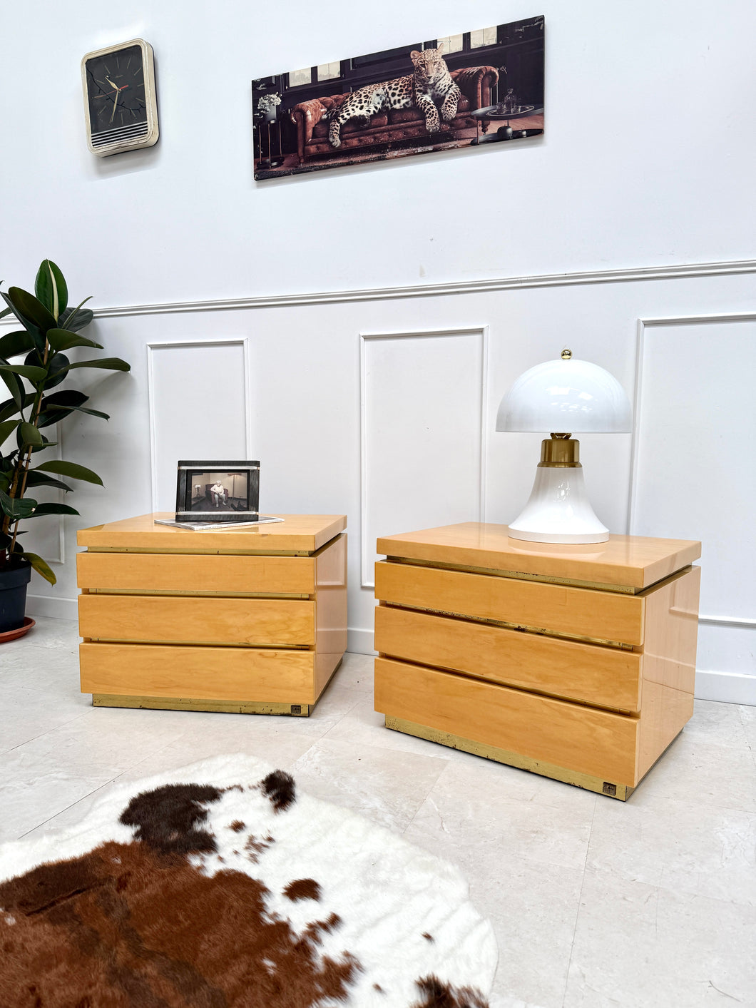 Paire de tables de chevet Mahey