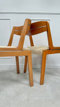 Charger l'image dans la galerie, Lot de 6 chaises tissu beige