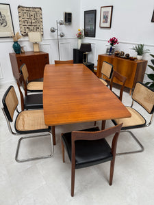 Table à manger en teck extensible vintage