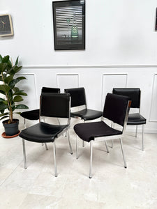 Lot de 5 chaises années 70