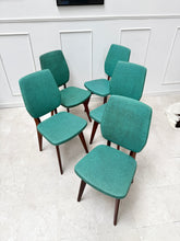 Charger l&#39;image dans la galerie, Lot de 5 chaises vertes