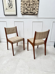 Paire de chaises danoises vintage