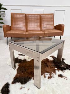 Table basse verre fumé