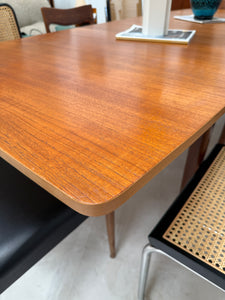 Table à manger en teck extensible vintage