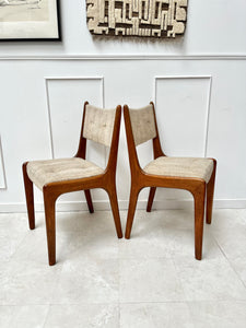 Paire de chaises danoises vintage