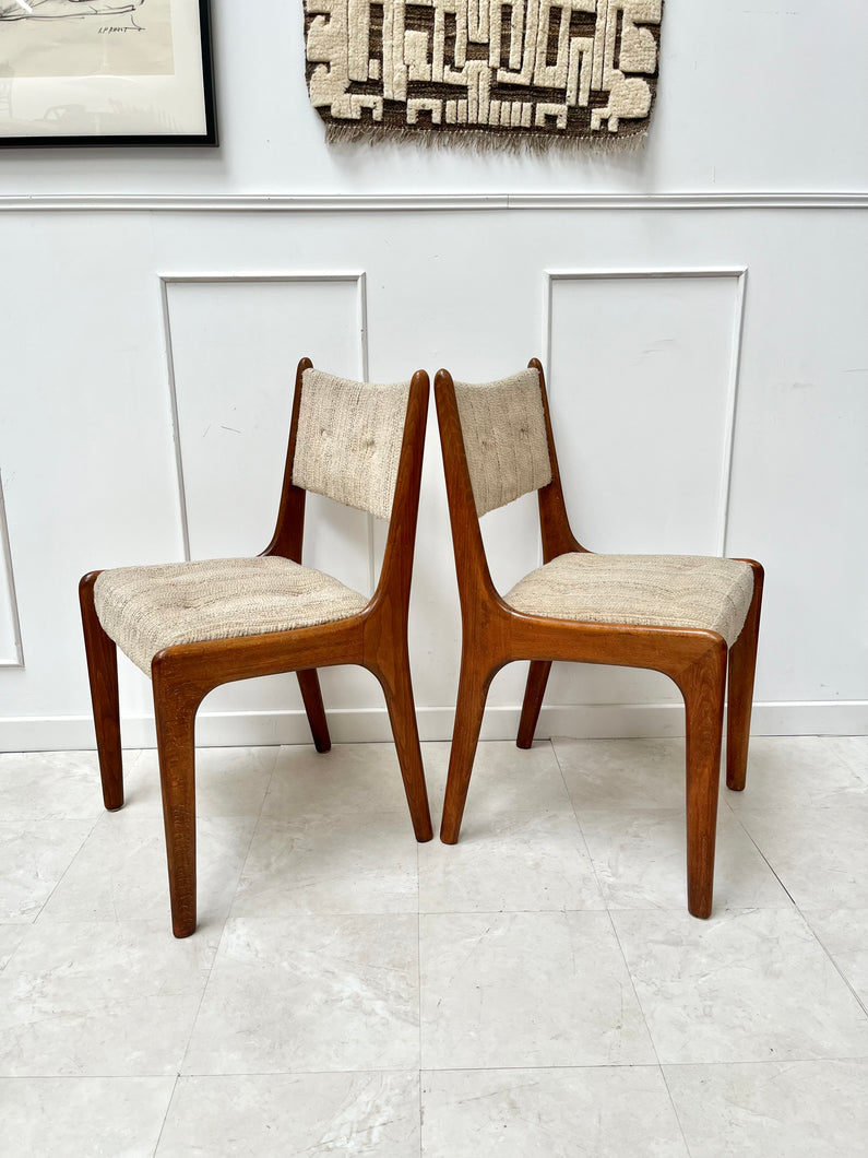 Paire de chaises danoises vintage