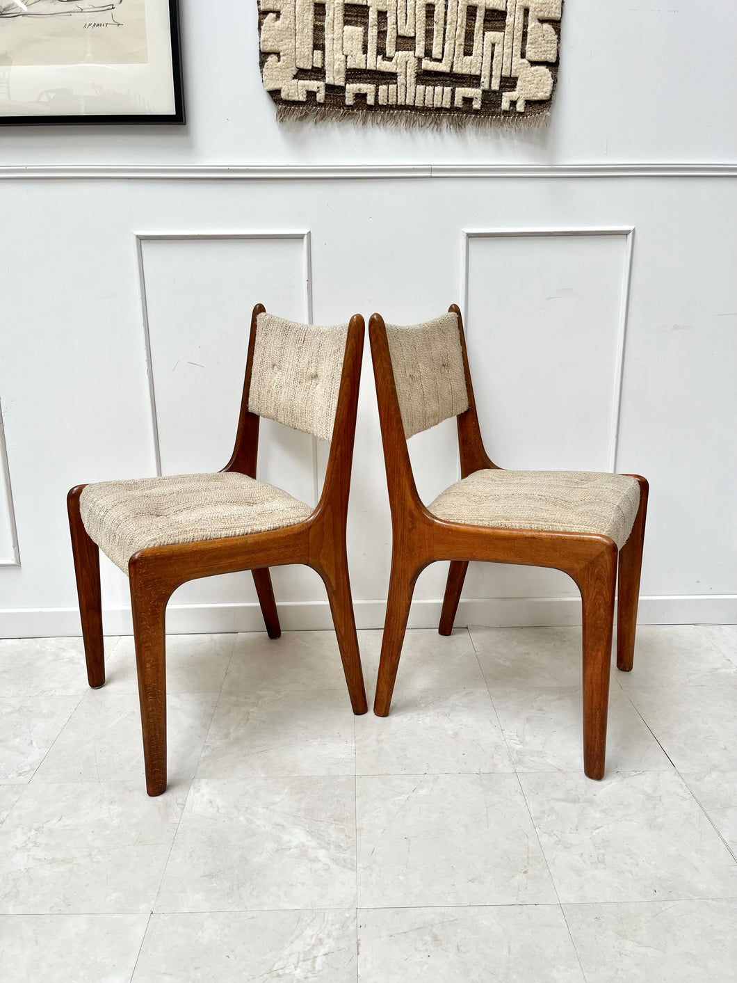 Paire de chaises danoises vintage