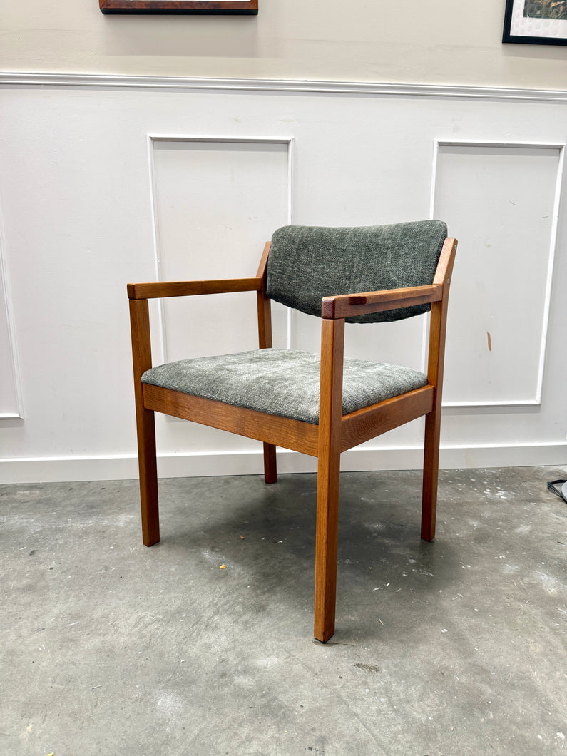 Fauteuil mid century bois blond