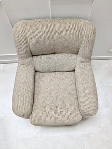 Fauteuil beige années 70