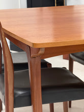 Charger l&#39;image dans la galerie, Table à manger en teck extensible vintage