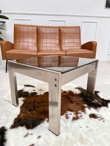 Table basse verre fumé