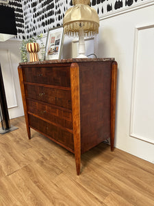 Commode vintage plateau en marbre