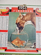 Charger l&#39;image dans la galerie, Almanach 1954 services postaux