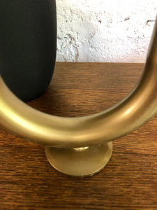 Vase soliflore métal doré
