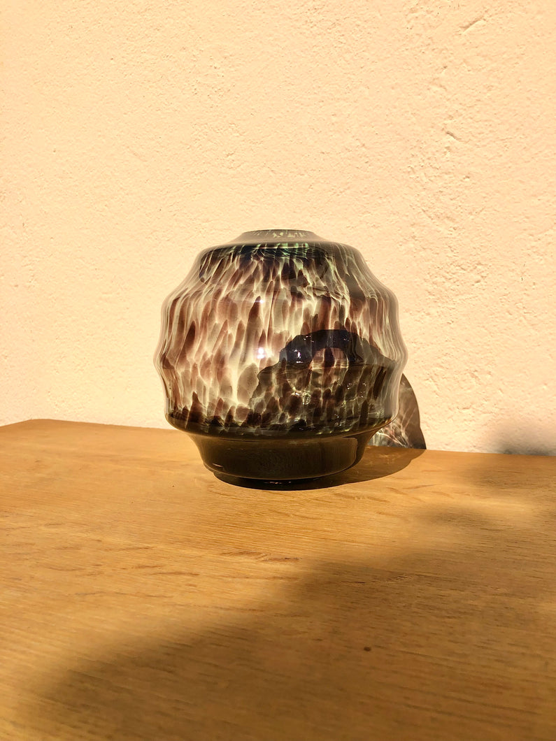 Vase rond style écaille de tortue
