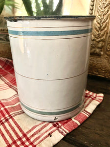 Pot émaillé vintage - farine