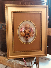 Charger l&#39;image dans la galerie, cadre fleurs séchées vintage