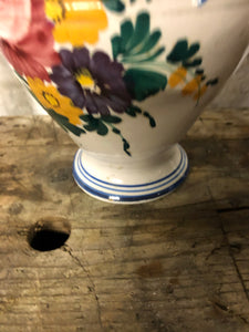 Vase céramique motifs floraux