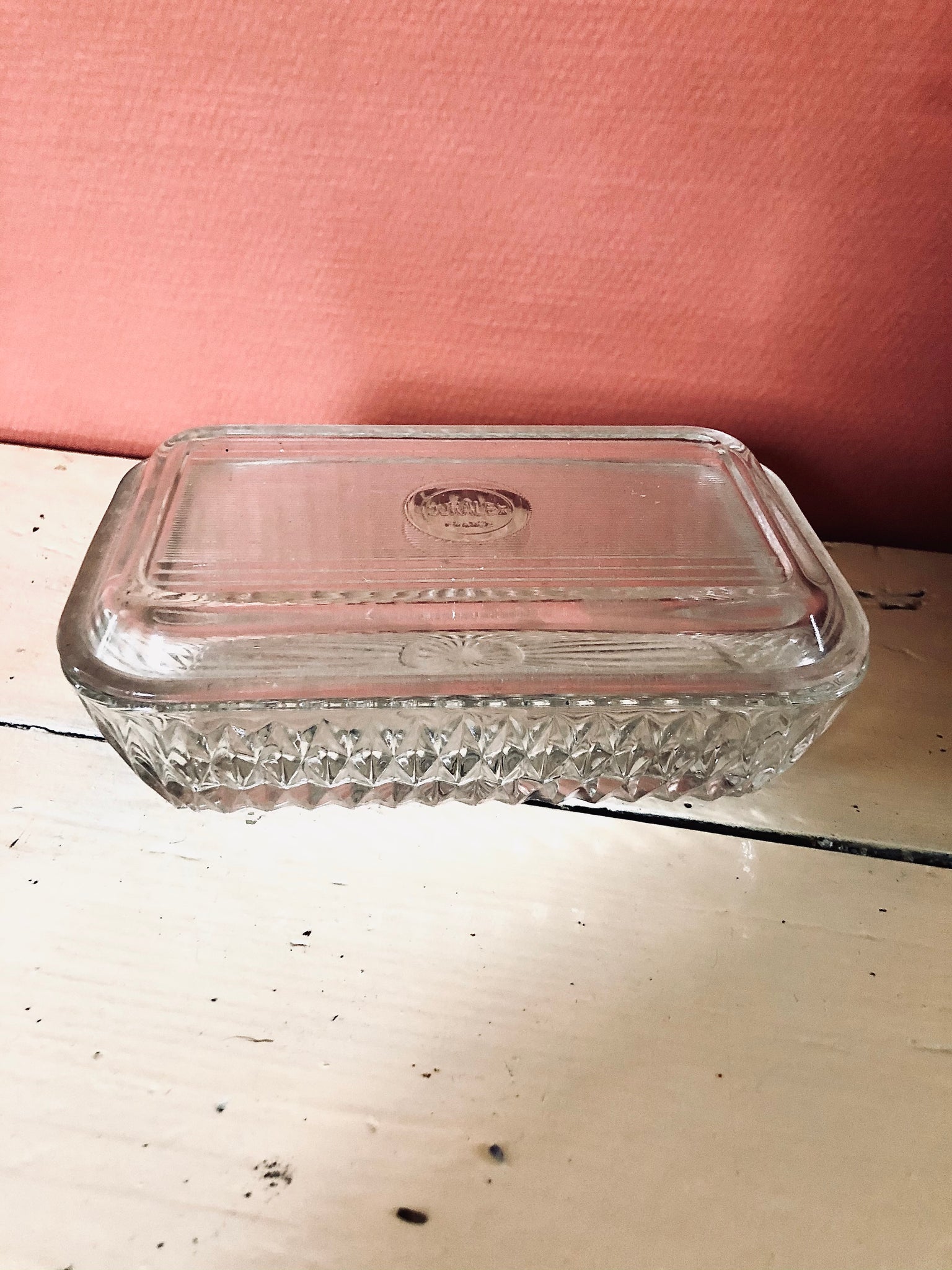 Beurrier en Verre avec Couvercle Transparent Cristal Couverts Beurrier en Verre avec Couvercle Transparent Cristal Couverts