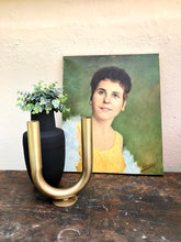 Charger l&#39;image dans la galerie, Vase soliflore métal doré