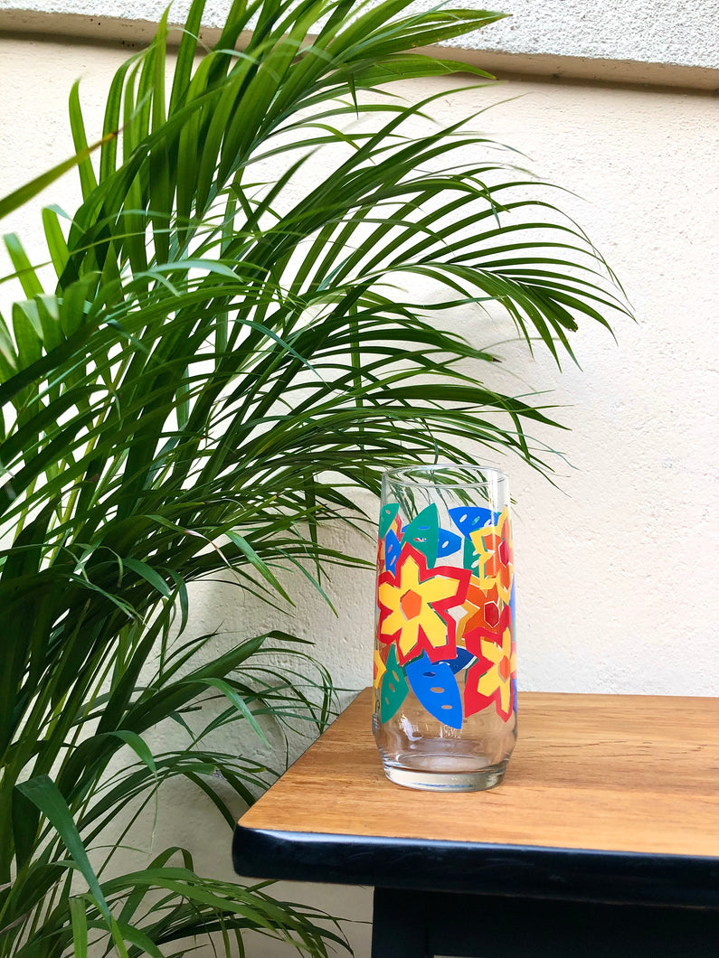 Vase vintage coloré