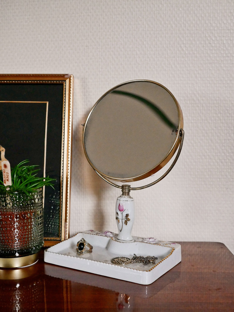 Support bijou avec miroir vintage