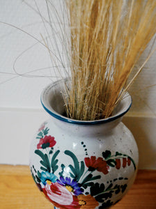 Vase céramique motifs floraux